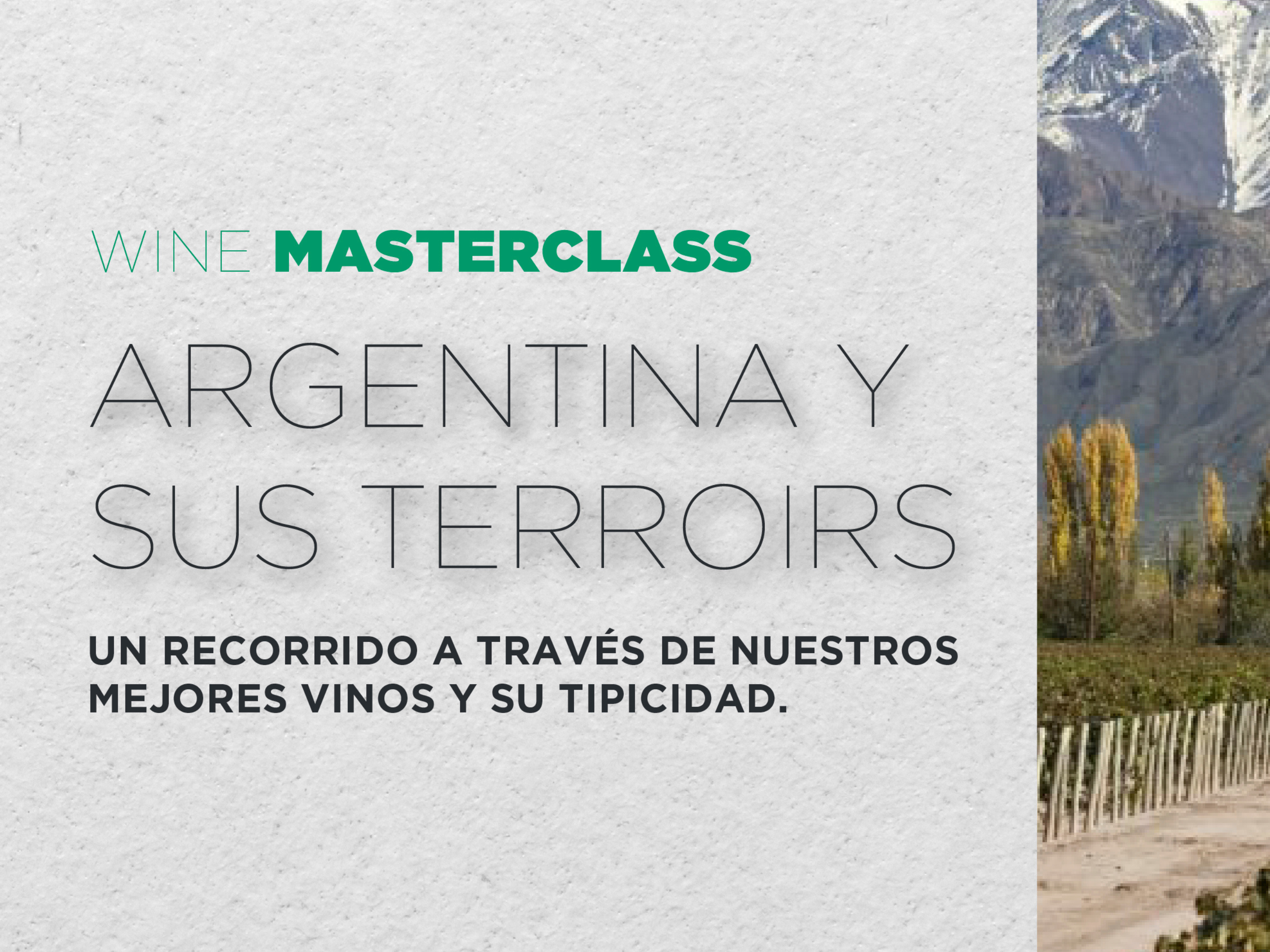 Masterclass, Argentina y Sus Terroirs